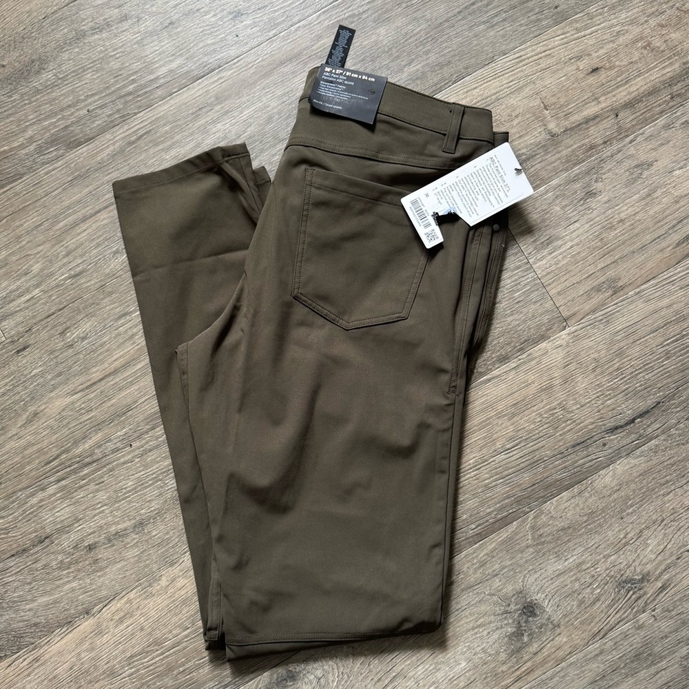 Lululemon Men’s ABC Slim Pants Olive 36x37